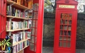 Великобритания: В Лондоне библиотека открылась в телефонной будке